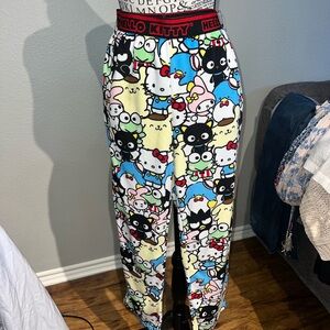 Hello Kitty Kids Pajama Bottoms - Black, White, Pink, Blue